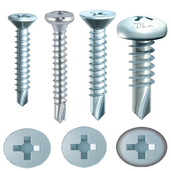 PVCu Window Screws